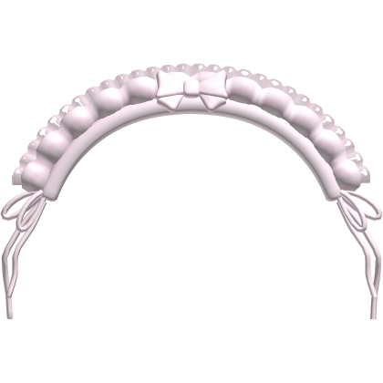 ♡ ꒰ pink lace ruffled headdress ꒱ Roblox item
