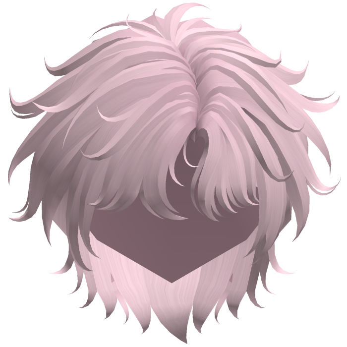 Light Pink Fluffy Messy Korean Idol Hair