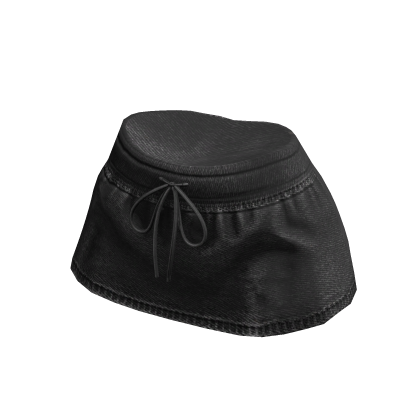 Black Tied Denim Skirt thumbnail