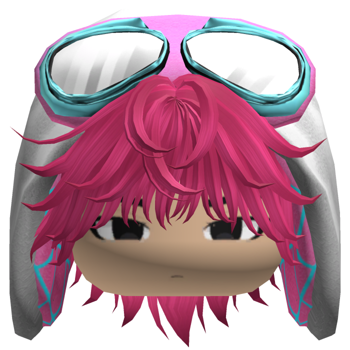 Spider Gwen Hood Boy Messy Hot Pink Hair w/ Face