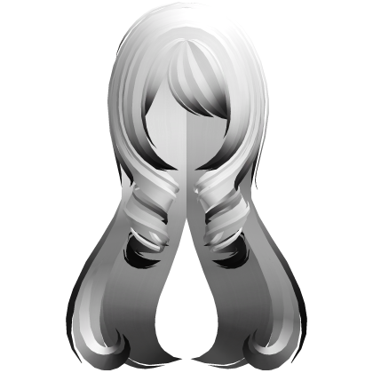 curly princess long heart hair white black