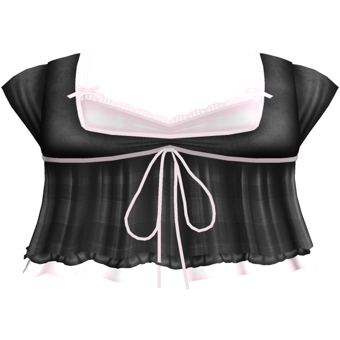 pretty gothic ruffled blouse w tank top black 3
