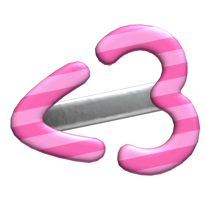 𝓓 | dollie <3 hairclip - pink stripes