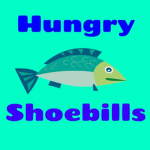 Hungry shoebills