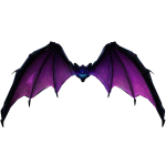 Dark Purple Dragon Wings