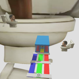 rainbow skibidi obby