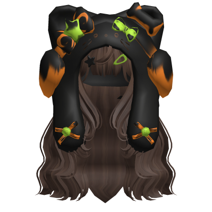 Brown Cute Cozy Kitty Hood Hair