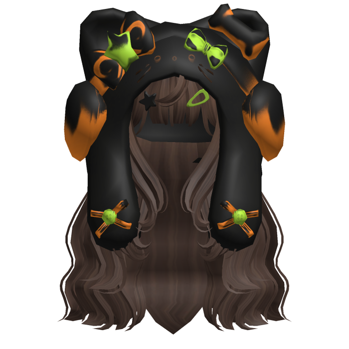 Brown Cute Cozy Kitty Hood Hair