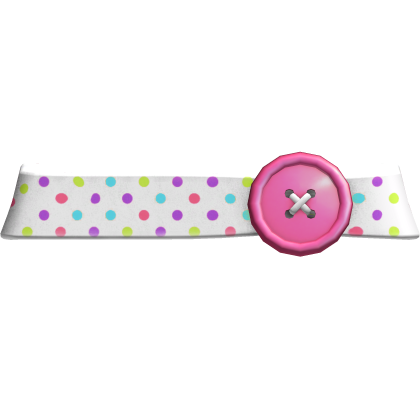 White Multicolor Confetti Button Belt Roblox item