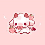 Strawberry sushi and boba tea fan group