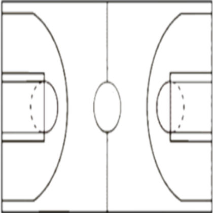 transparent basketball court Roblox decal
