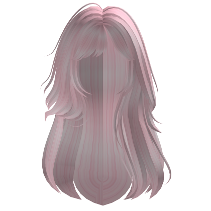 Cute pink Messy Summer Hair Roblox item