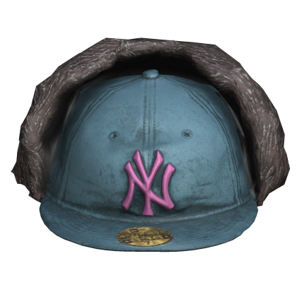 Cyan Blue NY Trucker Hat Roblox item
