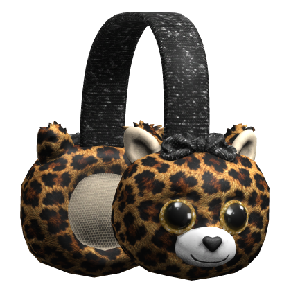 Leopard Print Scene Plushie Earmuffs Grunge Y2K