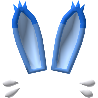 Blue Bunny Ears w/ Whiskers Roblox item