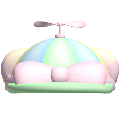 . ‿ ♡ kuma bear helicopter hat in blonde