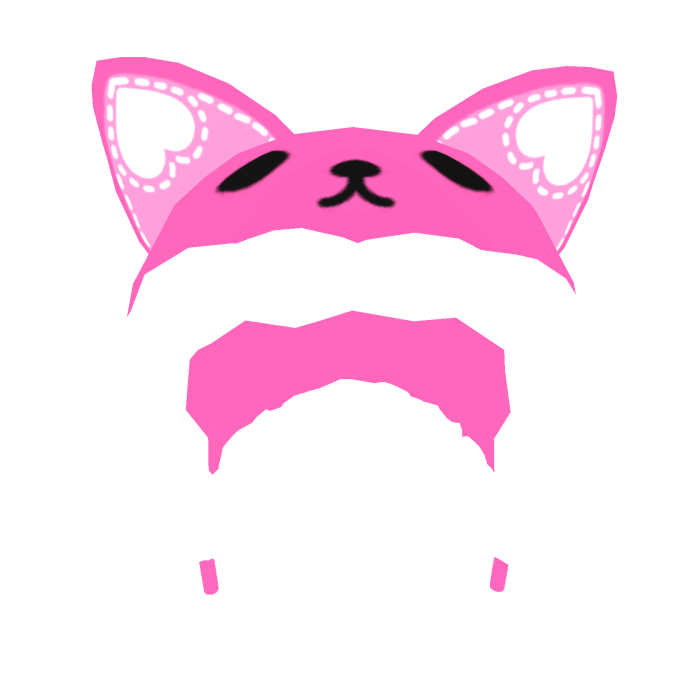 Fluffy Pink Kitty Hood