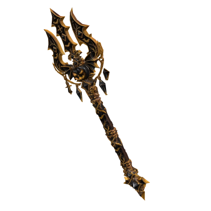 Black Pumpkin Trident Halloween Roblox item
