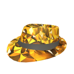 Gold Sparkle Time Luxury Fedora