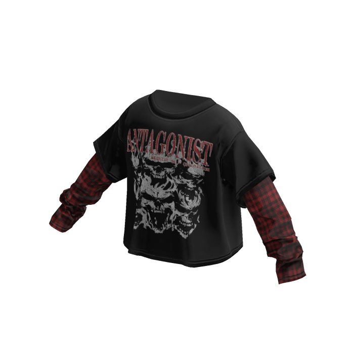 Vintage Washed Layered Graphic Longsleeve