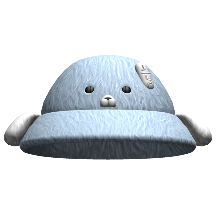 Kawaii Seal Bucket Hat Blue&White