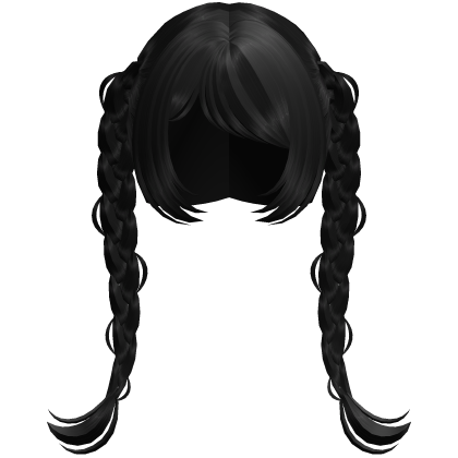 Popular Braided Egirl Autumn Hair in Shiny Black