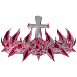 Heavenly Divine Rose Cross Crown