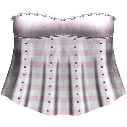 pink niche alt cropped flowy studded top