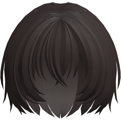 moe fluffy short shy nerdy hair brown Roblox item