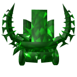(1000 copy!) GREEN Hair Horns  Crown  Clockwork