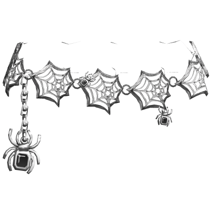 Emo Spiderweb Silver Waist Chain Roblox item