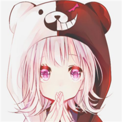 anime girl with a hoodie Roblox decal