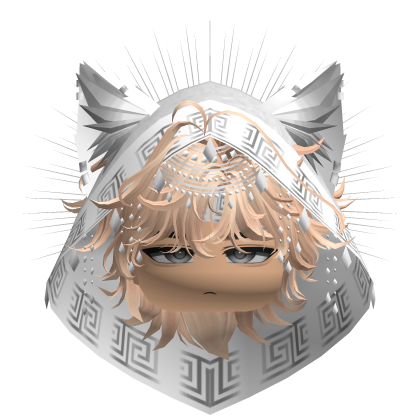 Egyptian Mullet w/ Divine Silver White Hood