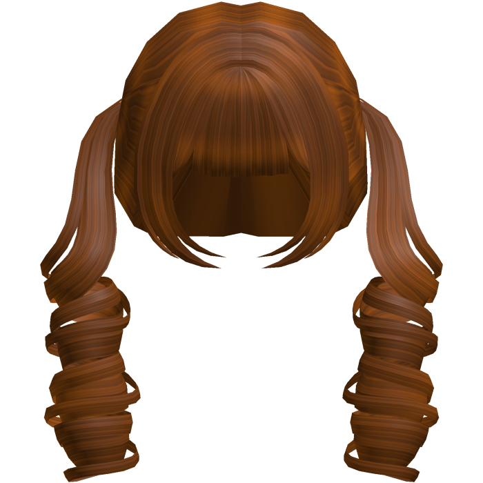 Ginger Curly Pig Tail Girl Hair