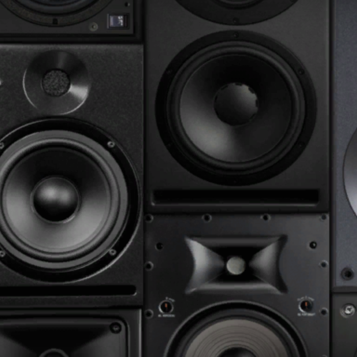wall of speakers