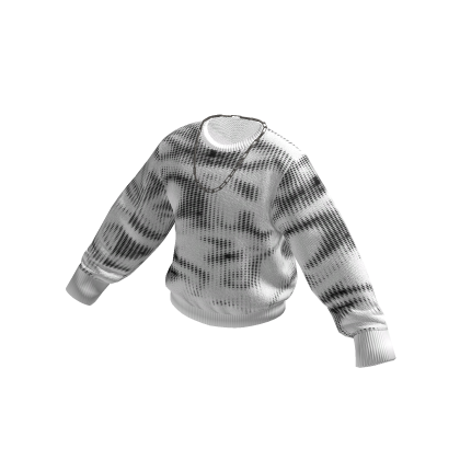 NEWBIE - Y2K White Mono Knit Sweater thumbnail
