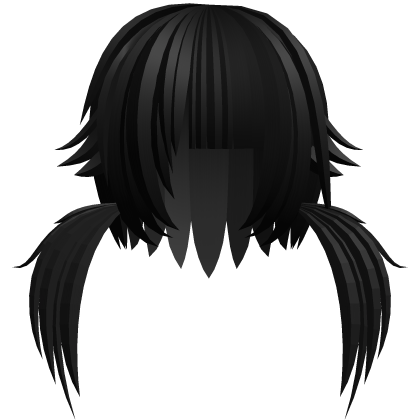 (=XᆺX=) soft scene neko pigtails in black Roblox item