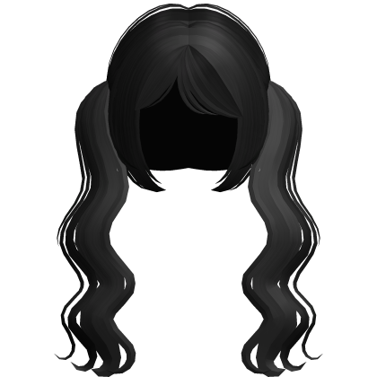 Wavy Long Cute Pigtails Moe Black