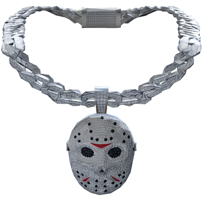 Iced Out Y2k Trendy Jason Halloween Chain 3.0
