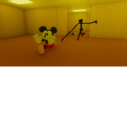 find micky mouse in the backROOMS