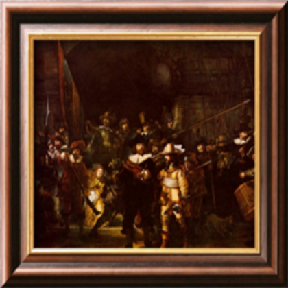 Rembrandt Nightwatch Painting in Frame Roblox decal