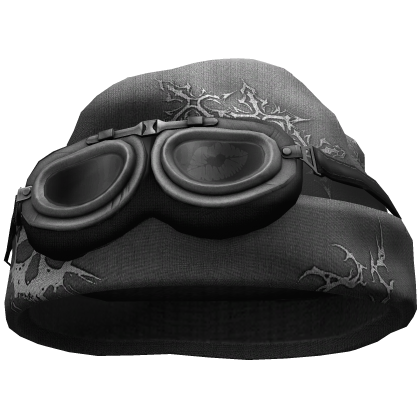 Gothic Grunge Beanie w/ Goggles (Grey)