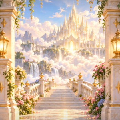 Sky Heaven Background Holy Gold Cloud God Aura
