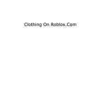 Clothing On Roblox.Com