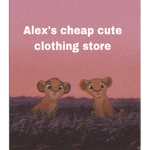 Alex’s cute clothing shop