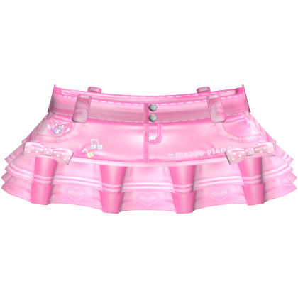 Cute Kawaii Pink Mezzo Piano Skirt 3.0