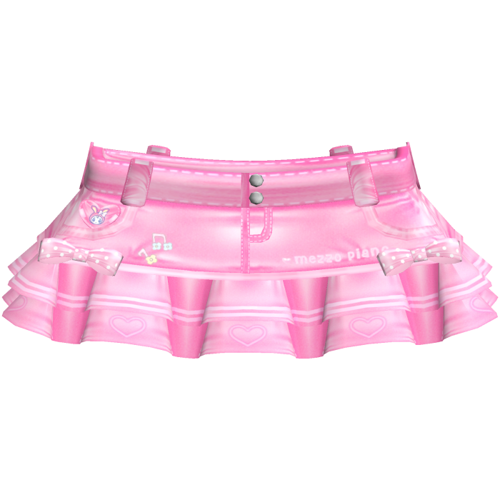 Cute Kawaii Pink Mezzo Piano Skirt 3.0