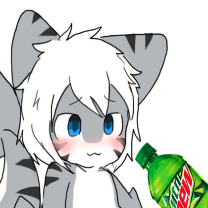 kawaii shark drinking mountain dew Roblox decal