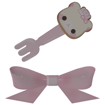 ♡ | Cute pink bear bow