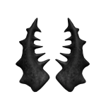 Black Spiked Horns